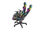 Karrige lojërash NATEC Genesis Trit 600 RGB, 150 kg, e zezë