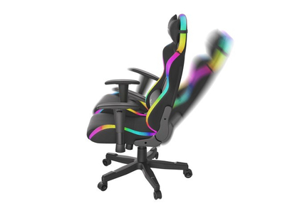 Karrige lojërash NATEC Genesis Trit 600 RGB, 150 kg, e zezë