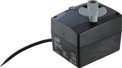 Aktuator për valvul miksuese Goshe NR230-487, 230V AC, 5Nm, i zi