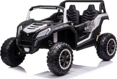 Makina elektrike për kalamaj Lean Toys A032, 4x200W, sedilje lëkure, me telekomandë, e zezë