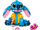Set ndërtimi LEGO Disney 43249 Stitch, figurë e madhe, me aksesorë, blu