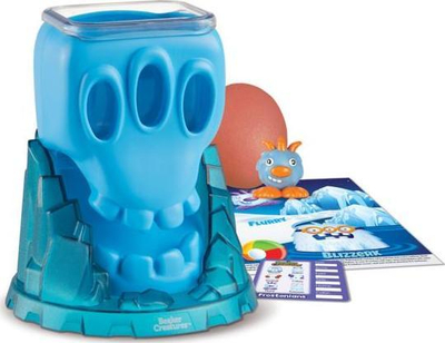 Lodër shkencore Learning Resources Beaker Creatures Skull Mountain Volcano, set eksperimentos, për kalamaj mbi 5 vjeç, blu
