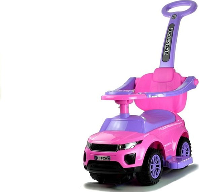 Makine ride on Leantoys 614W, me doreze shtytese, per femije, roze