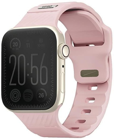 Rrip dore Uniq Stride për Apple Watch 38/40/41mm, FKM Rubber, rozë