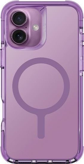 Mbrojtëse telefoni Uniq Combat MagClick për iPhone 16 6.1", që s’e ha gomari nga goditjet, transparente, vjollcë