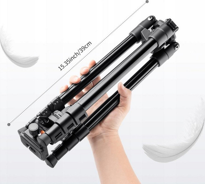 Tripod K&F, kokë magnezi 3D, 8 kg 