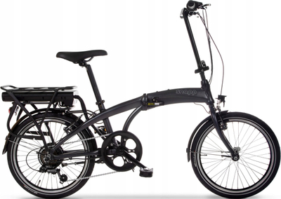 Biçikletë elektrike palosëse Snapp City-E Graphite, motor 250W, rrota 20\", gri grafit