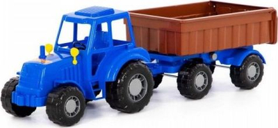 Traktor lodër Polesie Altaj me rimorkio, blu