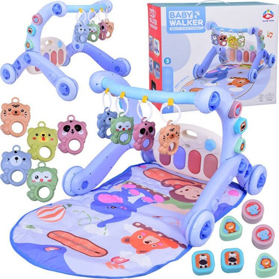 Tapet edukativ për foshnje Walker Toys ZA5403, 3 në 1, shumëngjyrësh