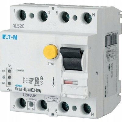 Ndërprerës diferencal elektronik EATON FRCdM-80/4/003-G/A, 80A, 30mA, 4P