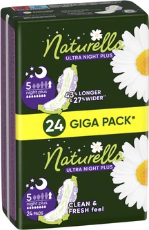 Pedeta higjienike Naturella Ultra Night Plus, Giga Pack, 24 copë