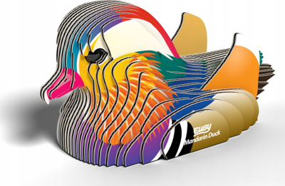 Puzzle 3D EUGY Mandarin Duck, 26 pjesë, karton ekologjik, shumëngjyrëshe