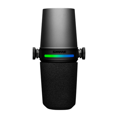 Mikrofon Shure MV7i Smart, dinamik, USB C dhe XLR, i zi
