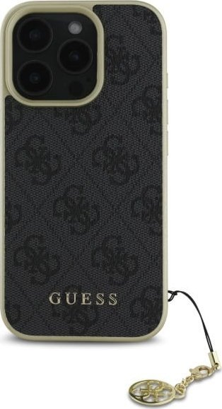 Kuti mbrojtëse Guess 4G Charms për iPhone 16 Pro Max 6.9", koleksioni 4G, e zezë