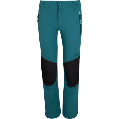 Pantallona për fëmijë Trollkids Lysefjord, softshell elastik, rezistente, blu