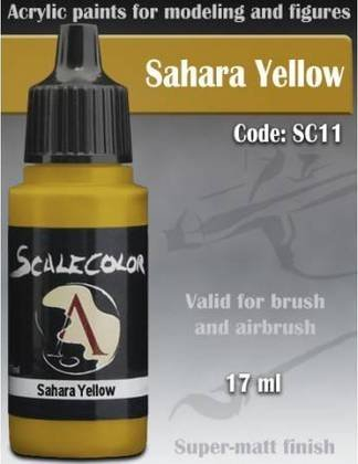 Bojë akrilike Scale75 Scalecolor Sahara Yellow, 17ml, super mat, e verdhë