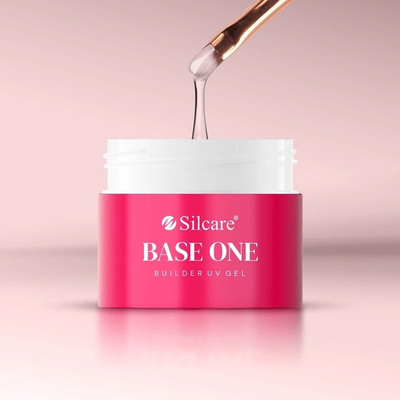 Градбен гел за нокти Silcare Base One French Pink, 15g, розова
