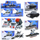 Set ndërtimi LEAN Toys Military Vehicles 2 në 1, 106 pjesë, për kalamaj 6+