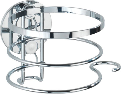 Mbajtës për tharëse flokësh Rebrilliant Meserve, inox, për mur, ngjyrë argjendtë