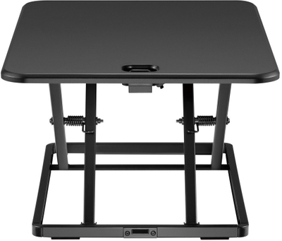 Tavolinë ngritëse Techly Desk Converter, ultra e hollë, lartësi e rregullueshme, e zezë