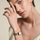 Orë dore për femra Rosefield The octagon XS Mesh Gold, e artë