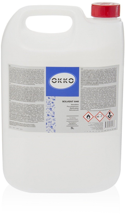 Tretës boje Okko THIN 646, 5L, transparent