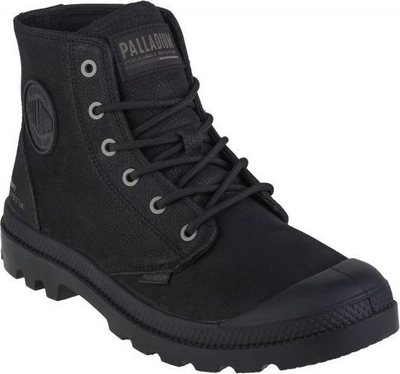Këpucë të larta Palladium Pampa Hi Supply Lth W, lëkurë natyrale, stil trekking, të zeza