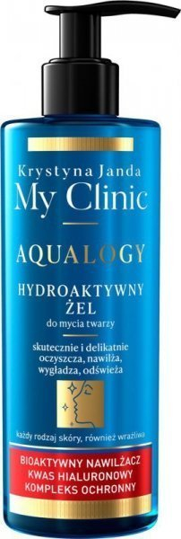 Xhel pastrimi për fytyrë My Clinic Krystyna Janda Hydroactive Gel Aqualogy, me acid hialuronik, 400 ml