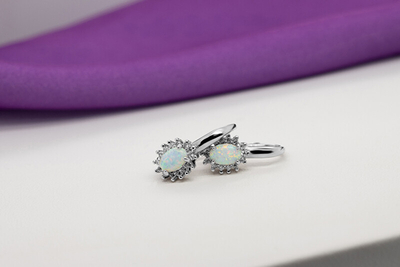 Vathё Brilio Silver Opals EA432W