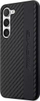 Mbulesë telefoni AMG Samsung Galaxy S23, HardCase, dizajn karbon me emboss, e zezë