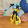 Figura aksion Transformers Hasbro EarthSpark Cyber-Combiner Bumblebee edhe Mo Malto, set me 2 copë, 13 cm, shumëngjyrëshe
