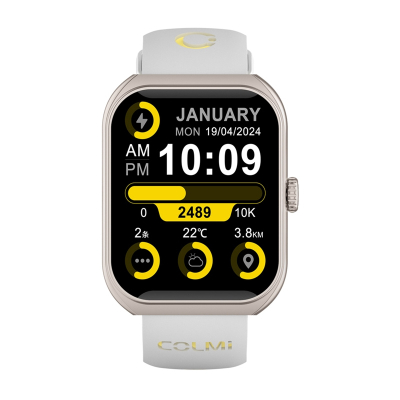 Smartwatch Colmi P86, 1.93" AMOLED, Bluetooth thirrje, gold