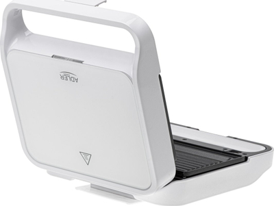 Toster sanduiçesh Adler AD 3070W, pllakë standarde, 700W, i bardhë