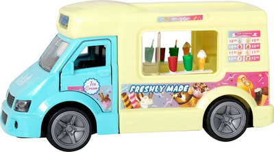 Furgon lodër akullore Teamsterz Ice Cream Van, me drita dhe tinguj, për fëmijë 3+