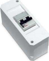 Kuti shpërndarëse sipërfaqësore S-2, 136x42x65mm, IP30, e bardhë