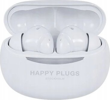 Kufje true wireless Happy Plugs Joy Pro, Bluetooth 5.3, me mbytje zhurme, të bardha