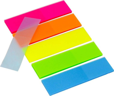 Shënues indeksues Starpak Fluo, 5 x 25 fletë, shumëngjyrëshe