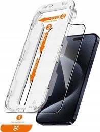 Xham mbrojtës Crong EasyShield për iPhone 15 Pro Max, 2 copë, i zi