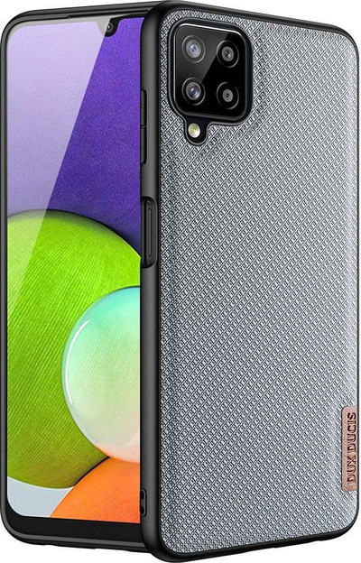 Kllëf telefoni Dux Ducis Fino për Samsung Galaxy A22 4G, najlon, mbështetje karikim pa tel, blu