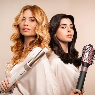 Furçë tharëse flokësh Cecotec CeramicCare AirGlam, 1000W, me shtresë qeramike, e zezë