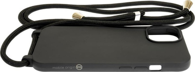 Kllaf telefoni Mobile Origin Lanyard Case, për iPhone 15, me varëse, i zi