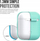 Mbrojtëse KeyBudz PodSkinz Keychain 2G për AirPods 1 e 2, Diamond Blue, e fortë dhe rezistente
