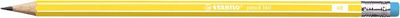 Laps me gomë STABILO Pencil 160, HB, i verdhë
