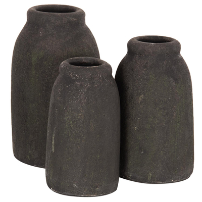 Vazo dekorative 3-copë (HM7711.11), gri
