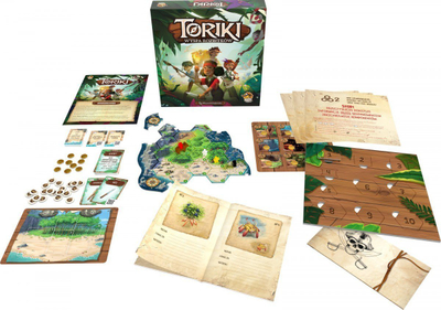 Lojë tavoline Lucky Duck Games Toriki Castaway Island, bashkëpunuese, për familje, shumëngjyrëshe