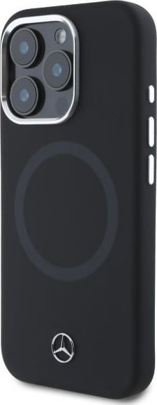 Këllëf telefoni Mercedes Benz MEHMP16X23SUTTK, silikon, MagSafe, për iPhone 16 Pro Max 6.9", i zi