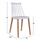 Set 5-pjesësh Tavolinë Sonama & karrige Vanessa ulëse e bardhë këmbë metalike 110×70×76 cm (HM11002.01), bardhë