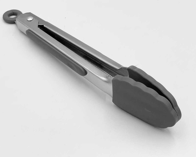 Pinca kuzhine Kitchen Silicone Tongs, 23 cm, silikon, gri