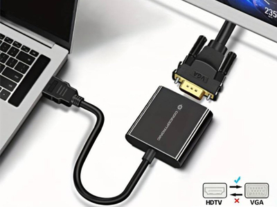 Адаптер HDMI во VGA Conceptronic ABBY20B, Full HD, црн