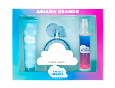 Set për femra Ariana Grande Cloud, EDP 100 ml + losion trupi 100 ml + sprej aromatik për trup 118 ml